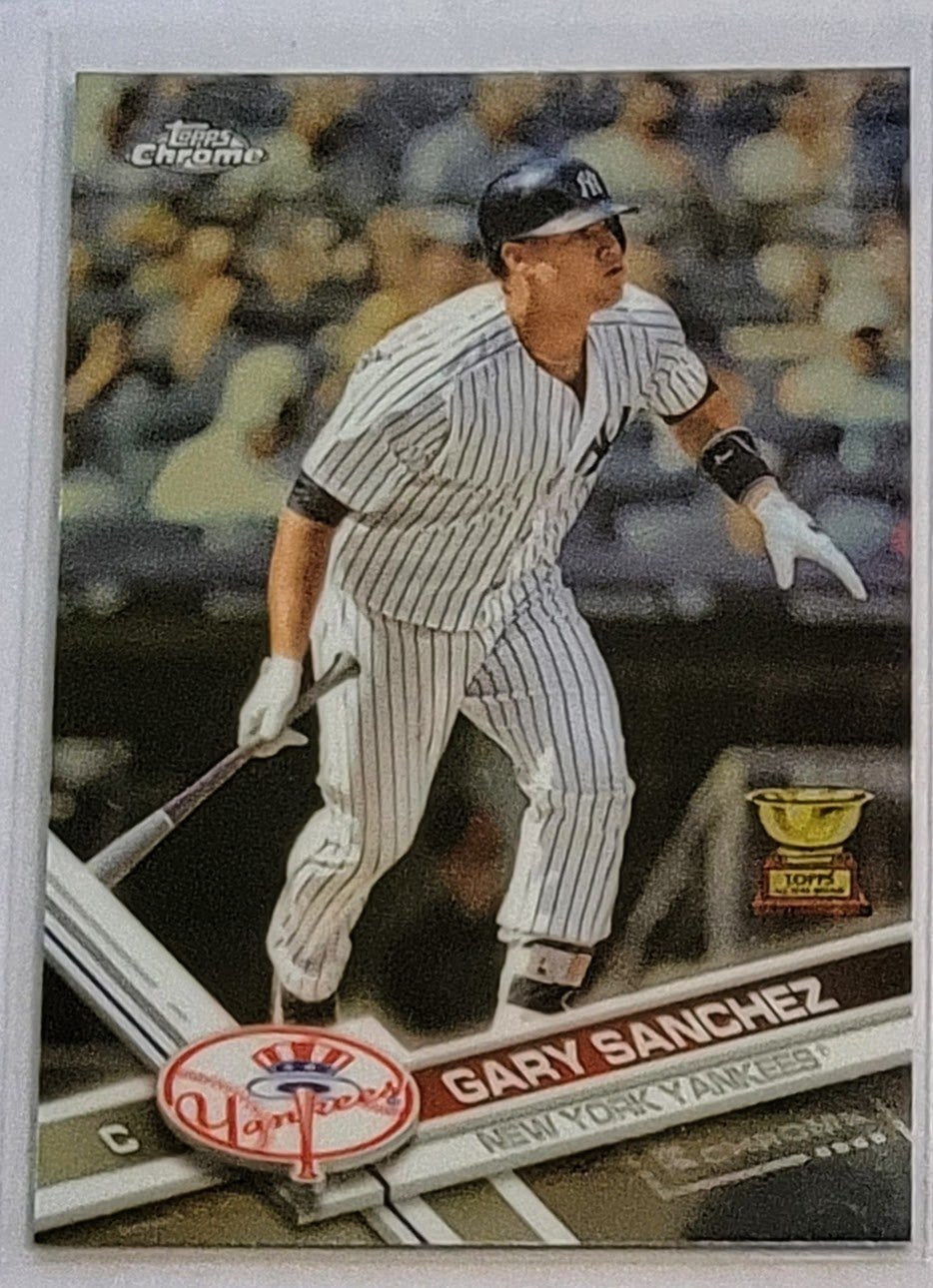 2017 Topps Chrome Gary Sanchez All Star Rookie Cup Baseball Card TPTV simple Xclusive Collectibles
