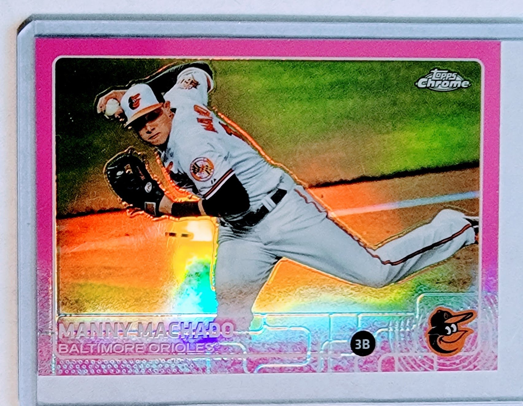 2013 Topps Chrome Manny Machado Pink Refractor Baseball Card TPTV simple Xclusive Collectibles