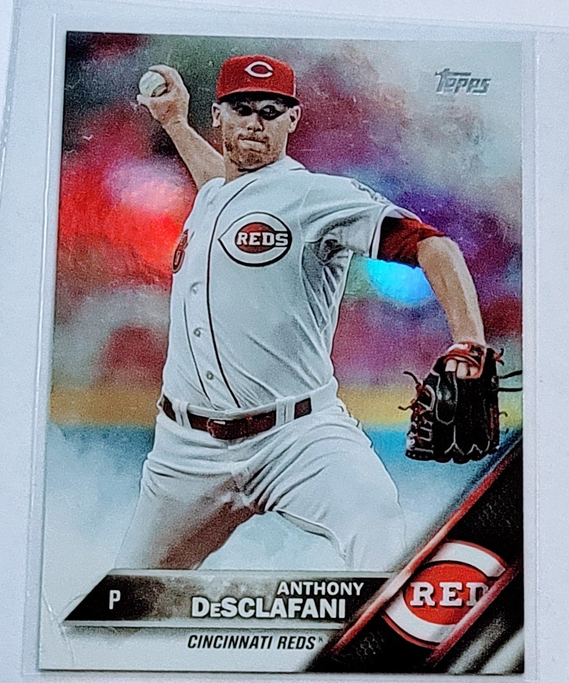 2016 Topps Anthony DeSclafani Rainbow Foil Refractor Baseball Card TPTV simple Xclusive Collectibles