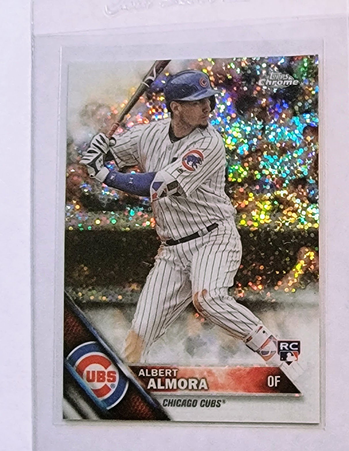 2016 Topps Chrome Update Albert Almora Sparkle Rookie Refractor Baseball Card TPTV simple Xclusive Collectibles