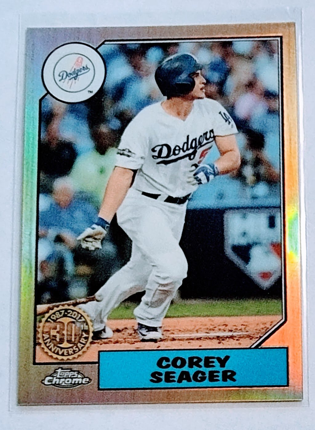 2017 Topps Corey Seager 1987 35th Anniversary Refractor Baseball Card TPTV simple Xclusive Collectibles