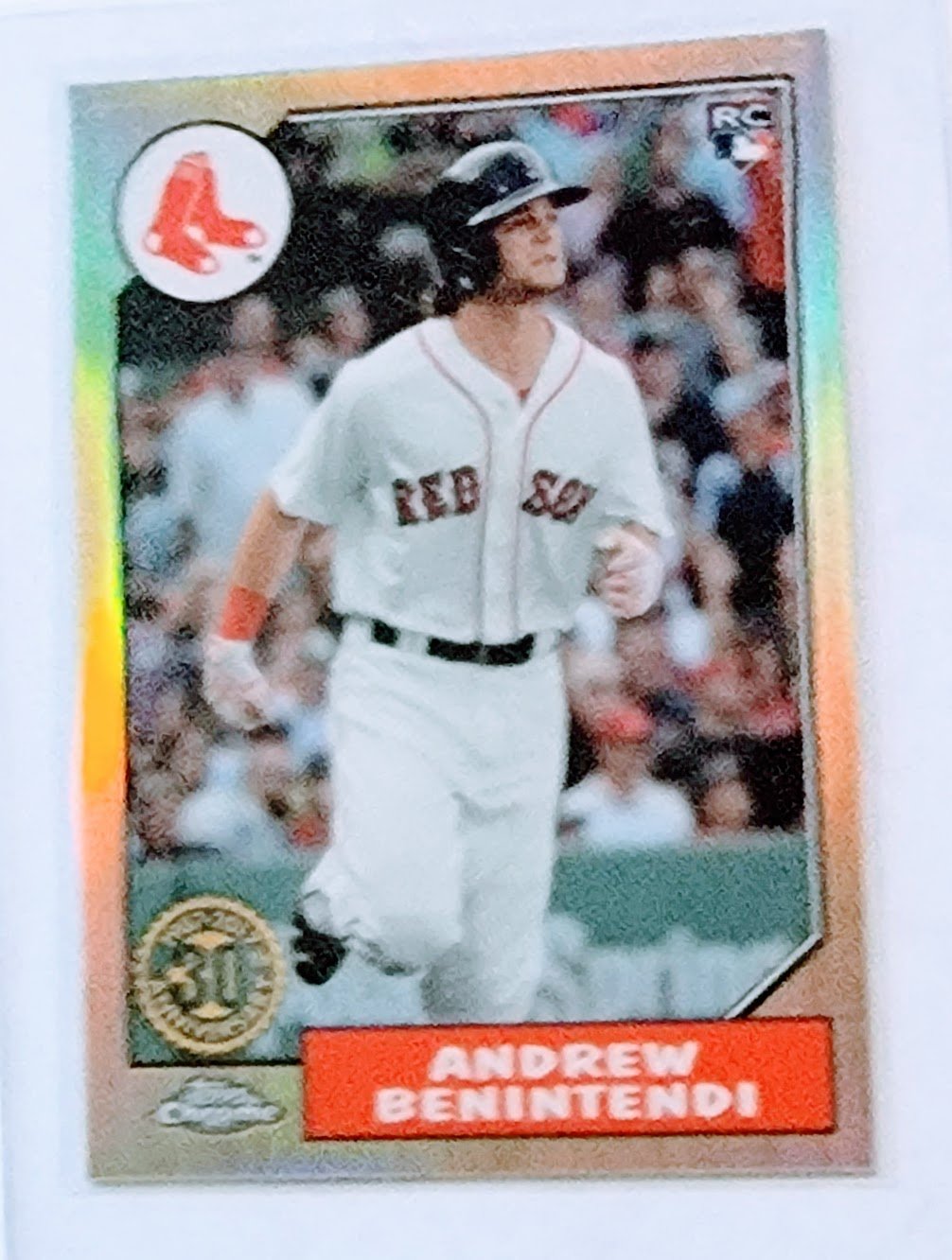 2017 Topps Chrome Andrew Benitendi 1987 30th Anniversary Rookie Refractor Baseball Card TPTV simple Xclusive Collectibles