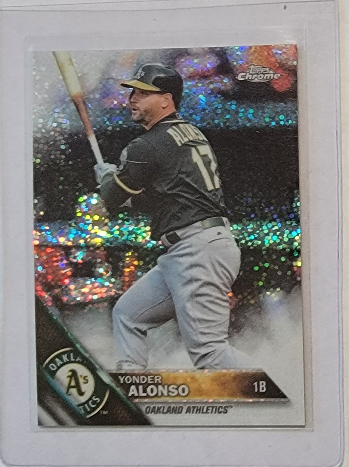2016 Topps Chrome Update Yonder Alonso Sparkle Refractor Baseball Card TPTV simple Xclusive Collectibles