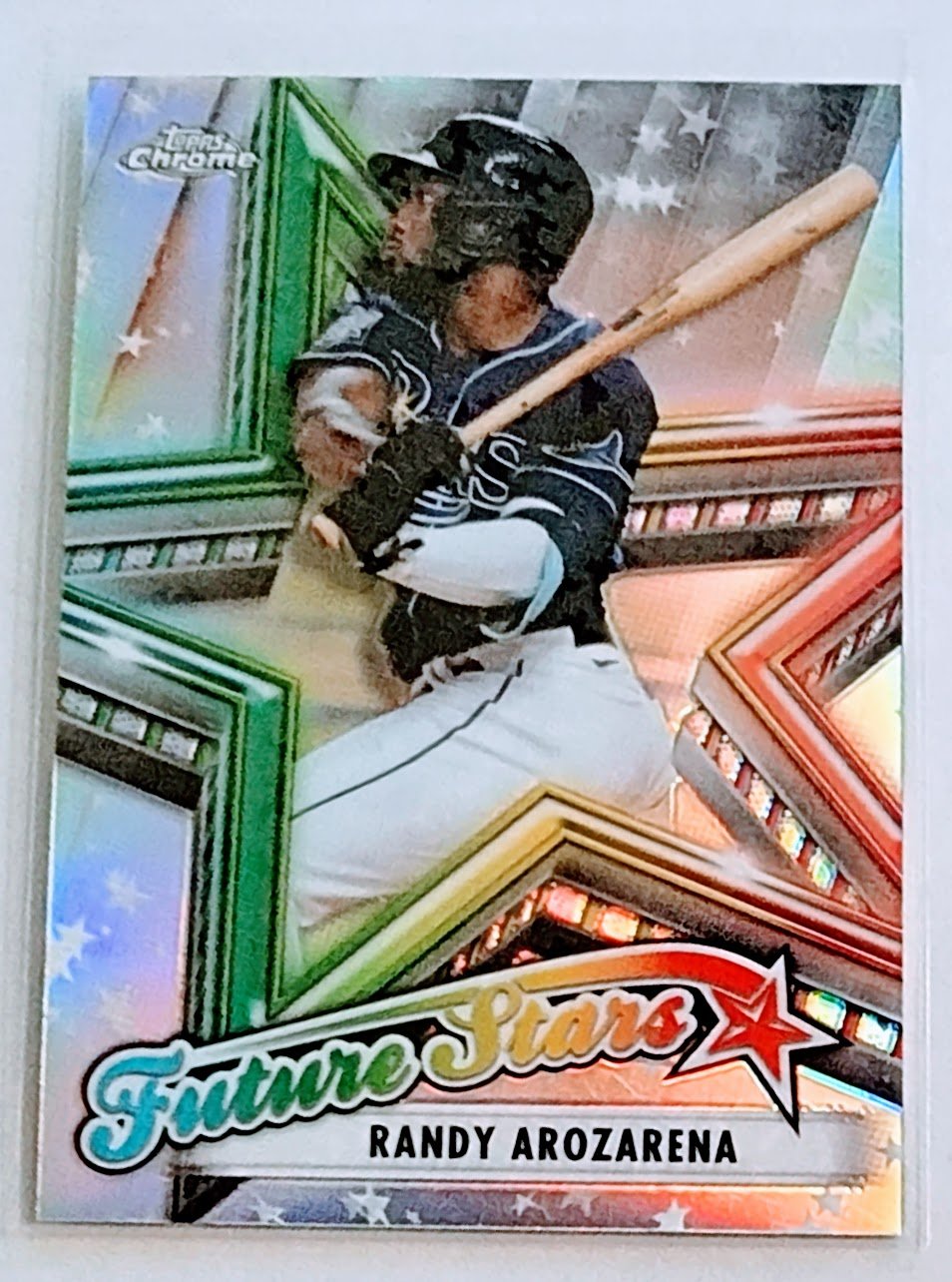 2020 Topps Chrome Randy Arozarena Future Stars Refractor Baseball Card TPTV simple Xclusive Collectibles