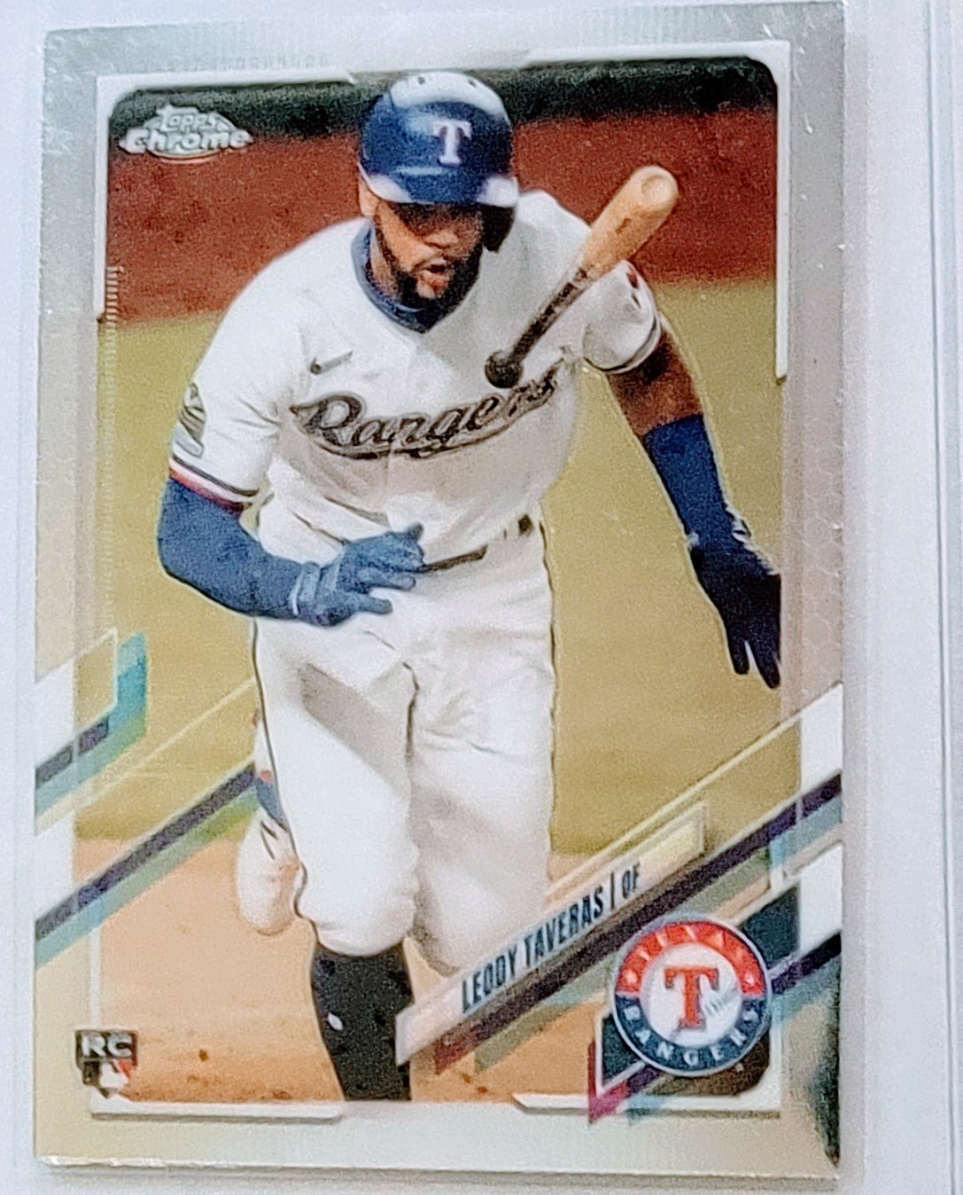 2021 Topps Chrome Leody Taveras Rookie Baseball Card TPTV simple Xclusive Collectibles