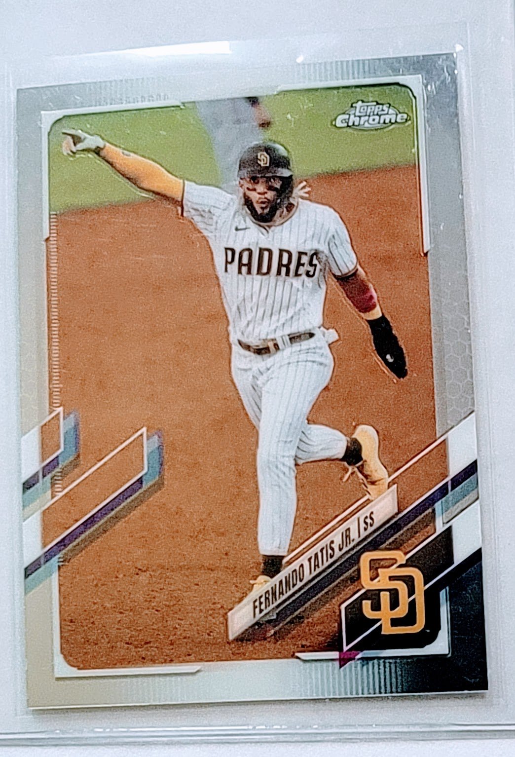 2021 Topps Chrome Fernando Tatis Jr Baseball Card TPTV simple Xclusive Collectibles