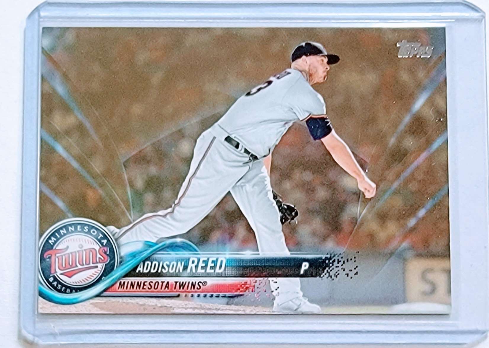 2018 Topps Addison Reed Gold #'d/2018 Parallel Baseball Card TPTV simple Xclusive Collectibles