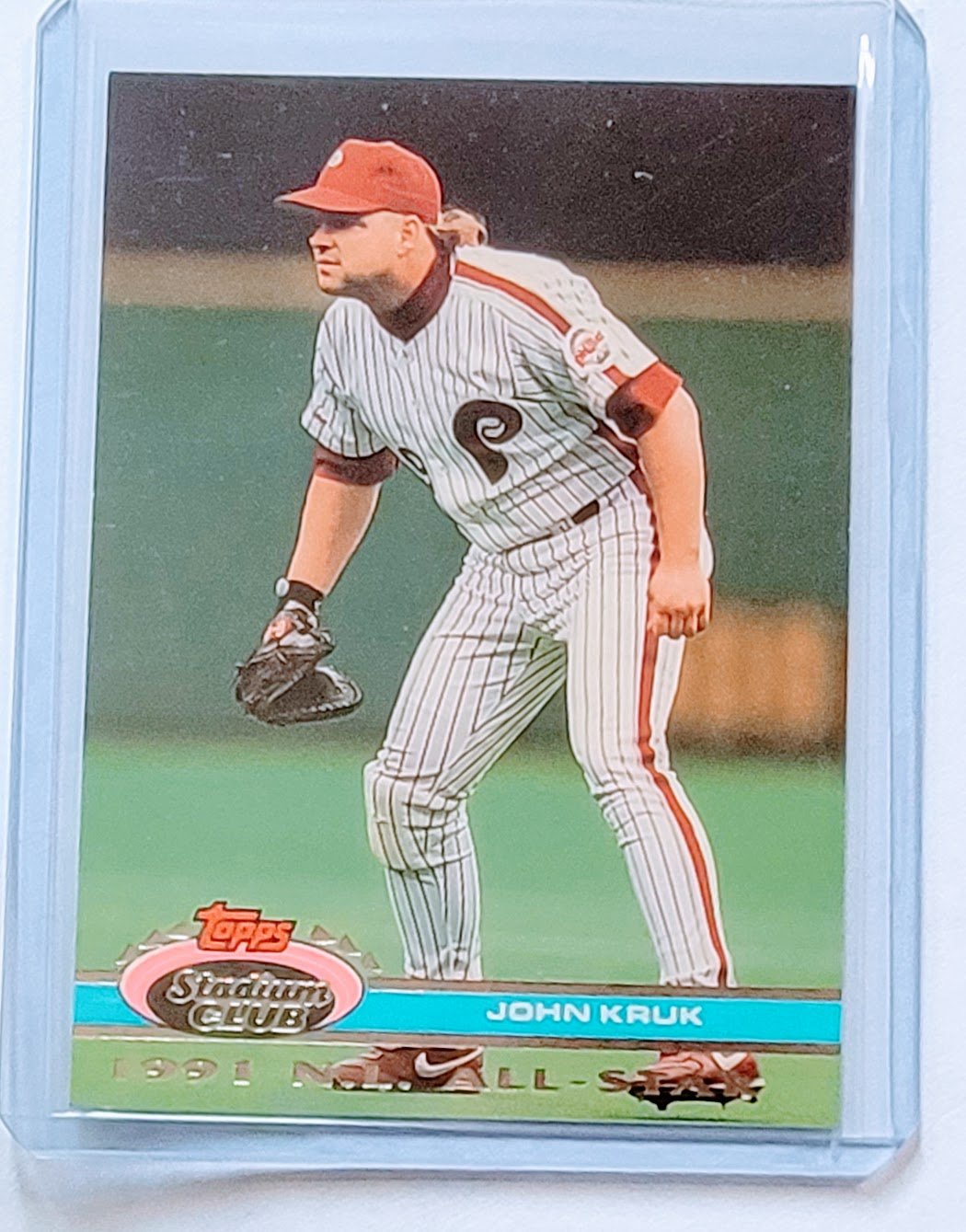 1992 Topps Stadium Club Dome John Kruk 1991 All Star MLB Baseball Trading  Card TPTV