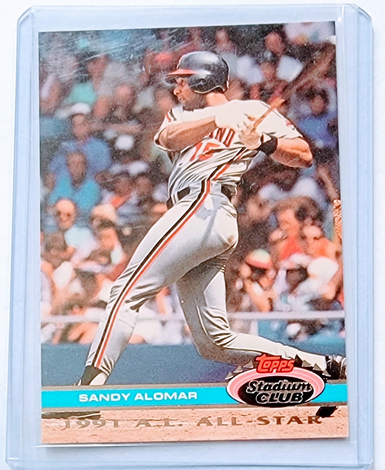 1992 Topps Stadium Club Dome Sandy Alomar 1991 All Star MLB Baseball Trading Card TPTV simple Xclusive Collectibles