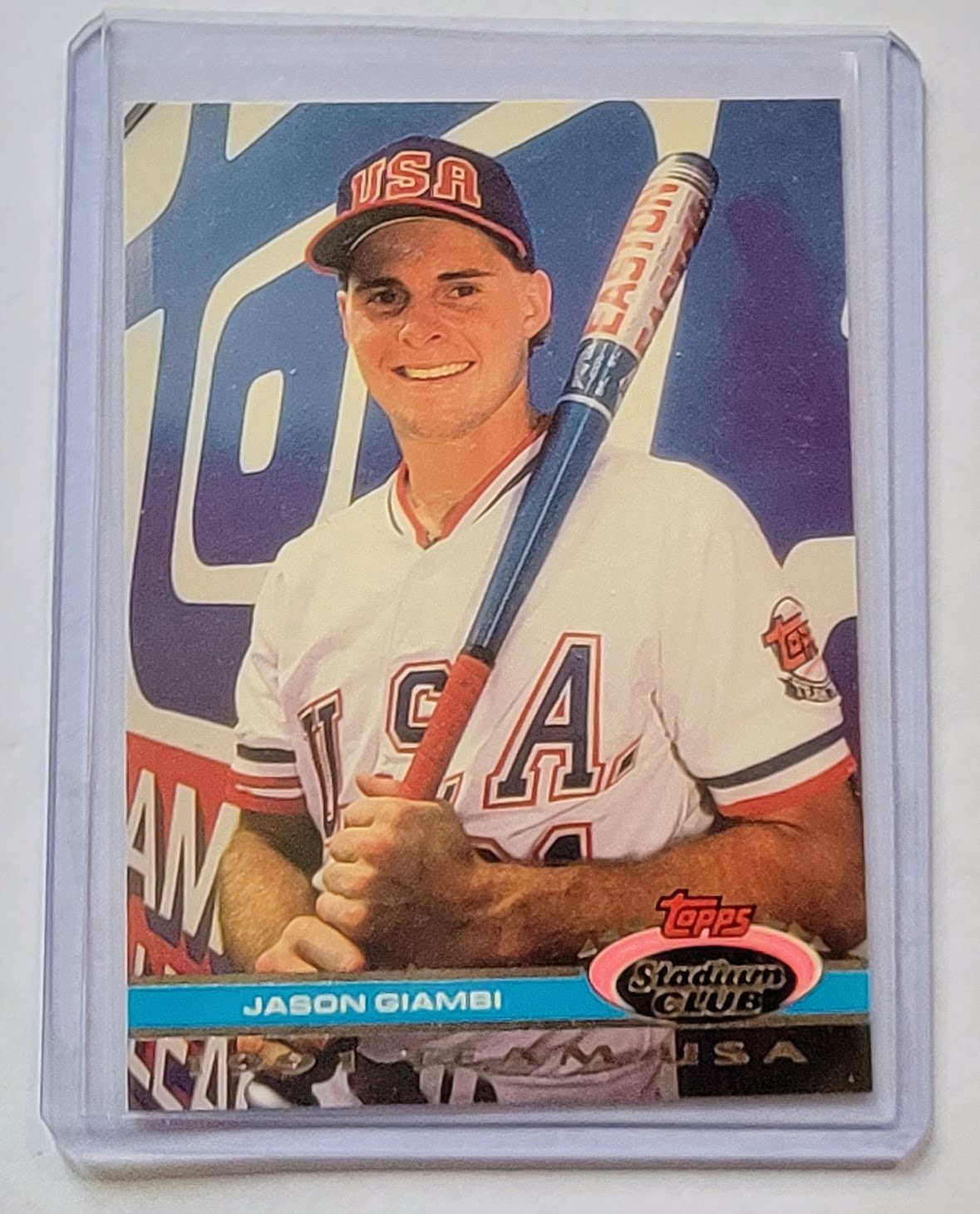 1992 Topps Stadium Club Dome Jason Giambi 1991 Team USA MLB Baseball Trading Card TPTV simple Xclusive Collectibles