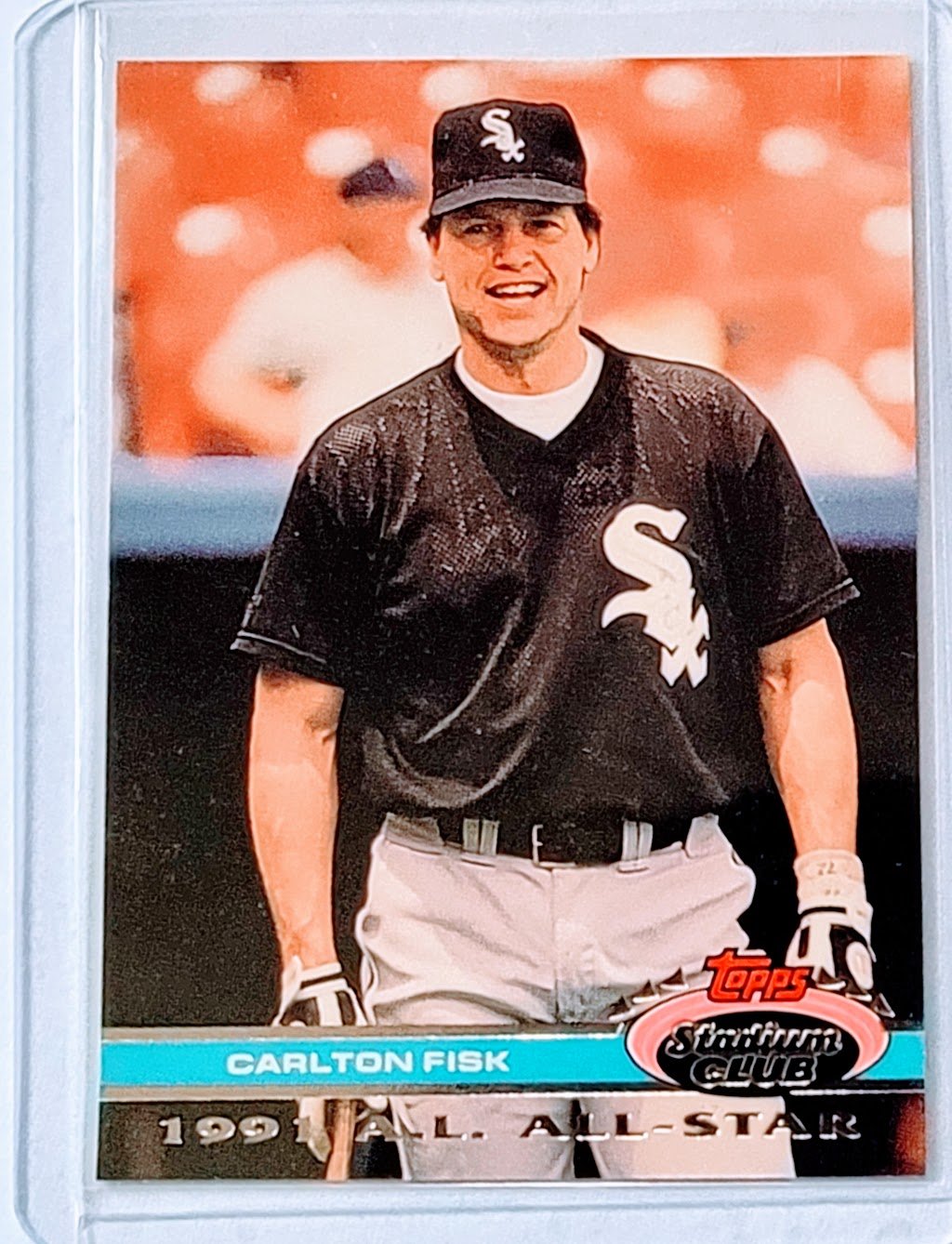 1992 Topps Stadium Club Dome Carlton Fisk 1991 All Star MLB Baseball Trading Card TPTV simple Xclusive Collectibles
