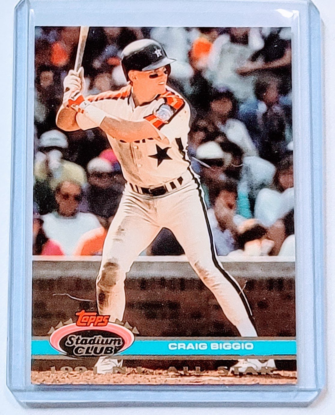 1992 Topps Stadium Club Dome Craig Biggio 1991 All Star MLB Baseball Trading Card TPTV simple Xclusive Collectibles