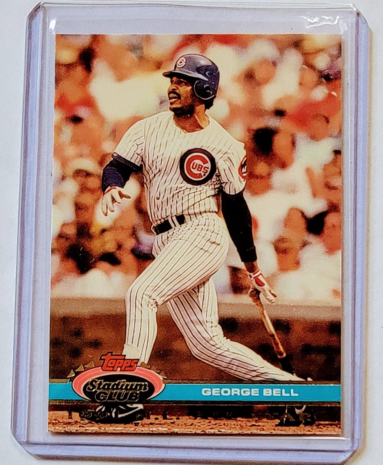 1992 Topps Stadium Club Dome George Bell 1991 All Star MLB Baseball Trading Card TPTV simple Xclusive Collectibles