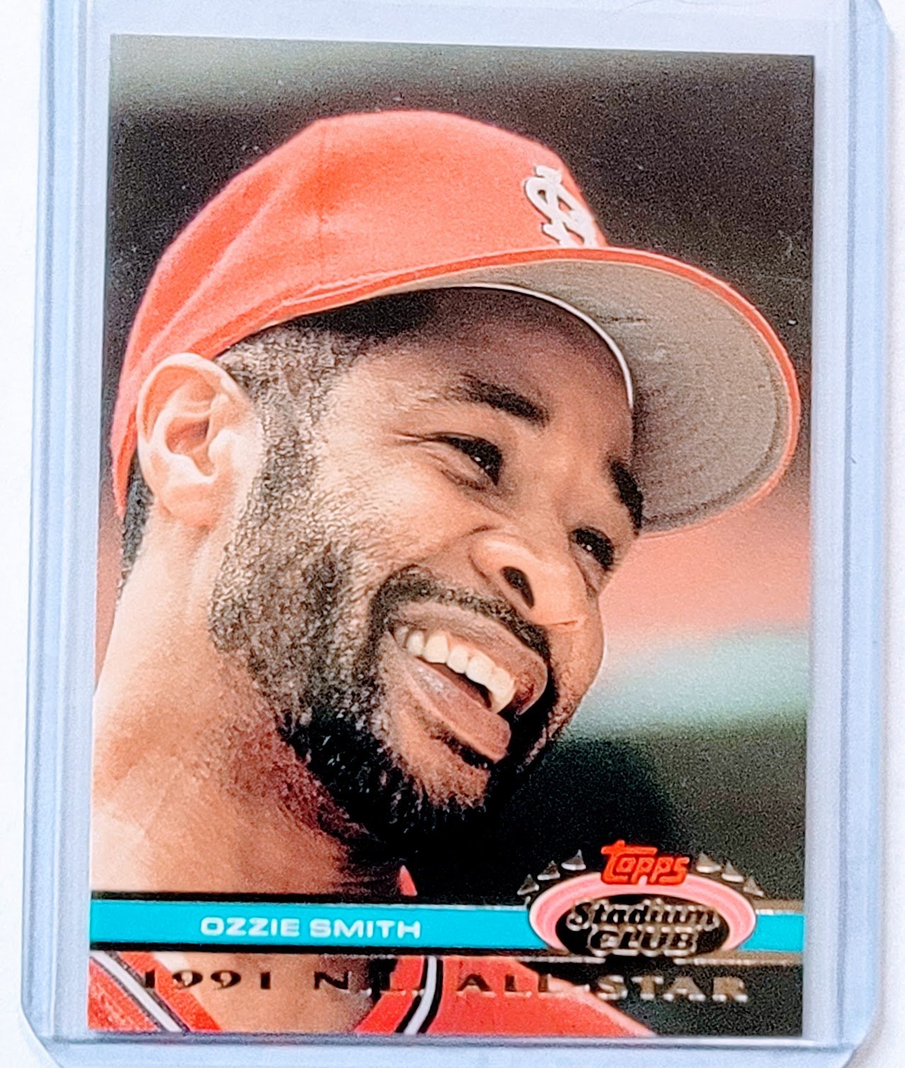 1992 Topps Stadium Club Dome Ozzie Smith 1991 All Star MLB Baseball Trading Card TPTV simple Xclusive Collectibles