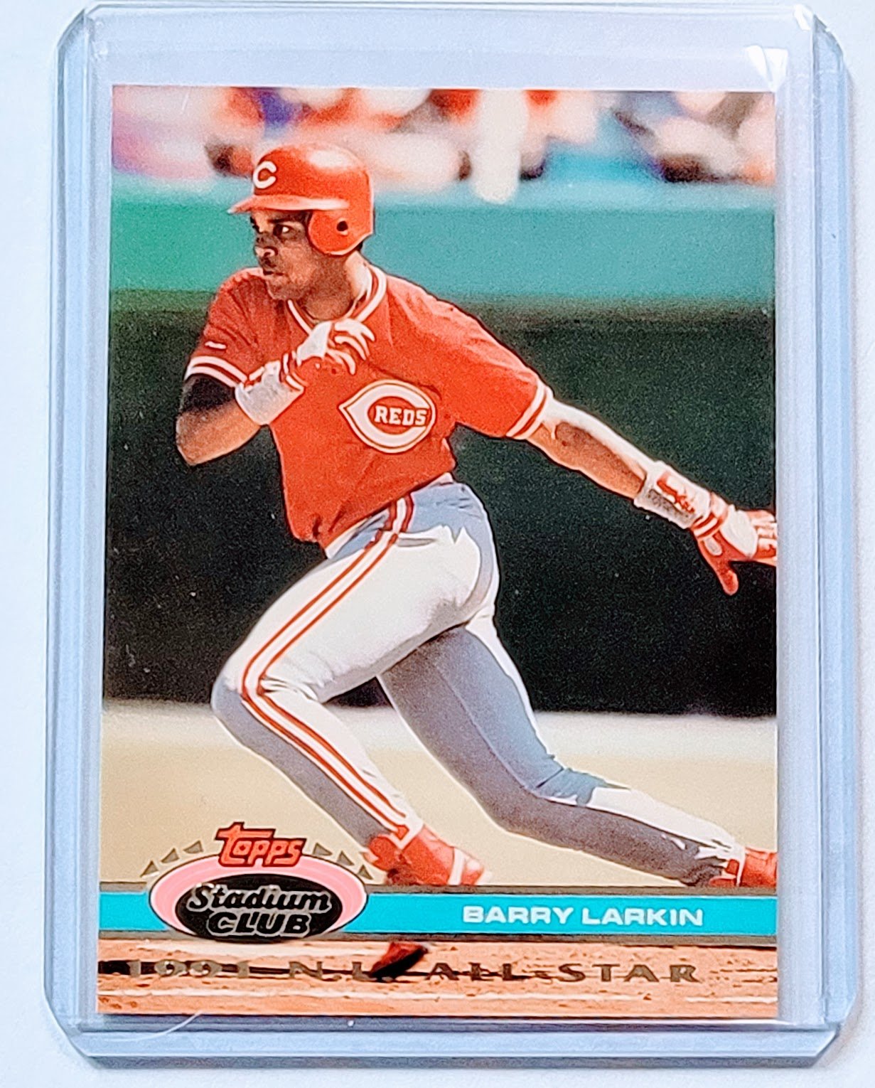 1992 Topps Stadium Club Dome Barry Larkin 1991 All Star MLB Baseball Trading Card TPTV simple Xclusive Collectibles