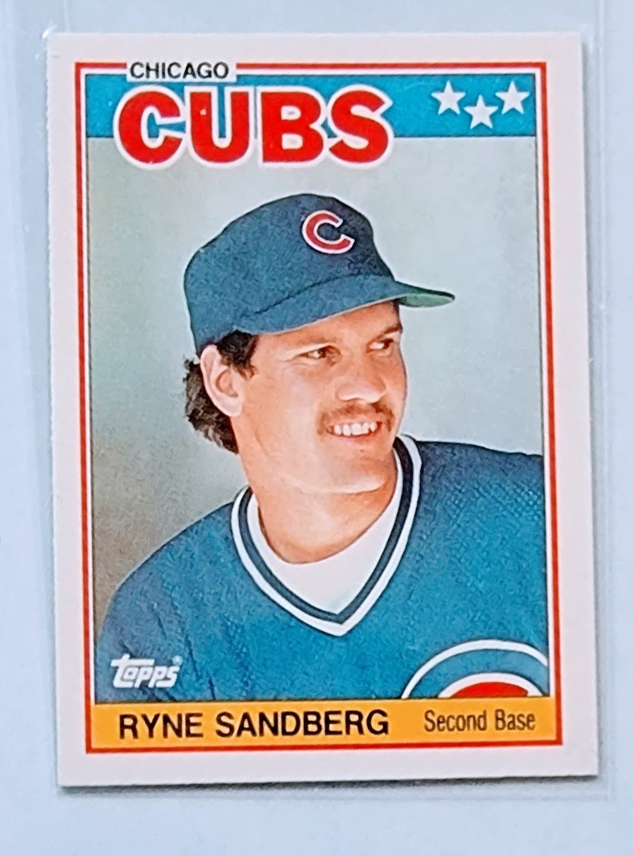 1988 Topps UK Minis #65 Ryne Sandberg Chicago Cubs Trading Card TPTV simple Xclusive Collectibles