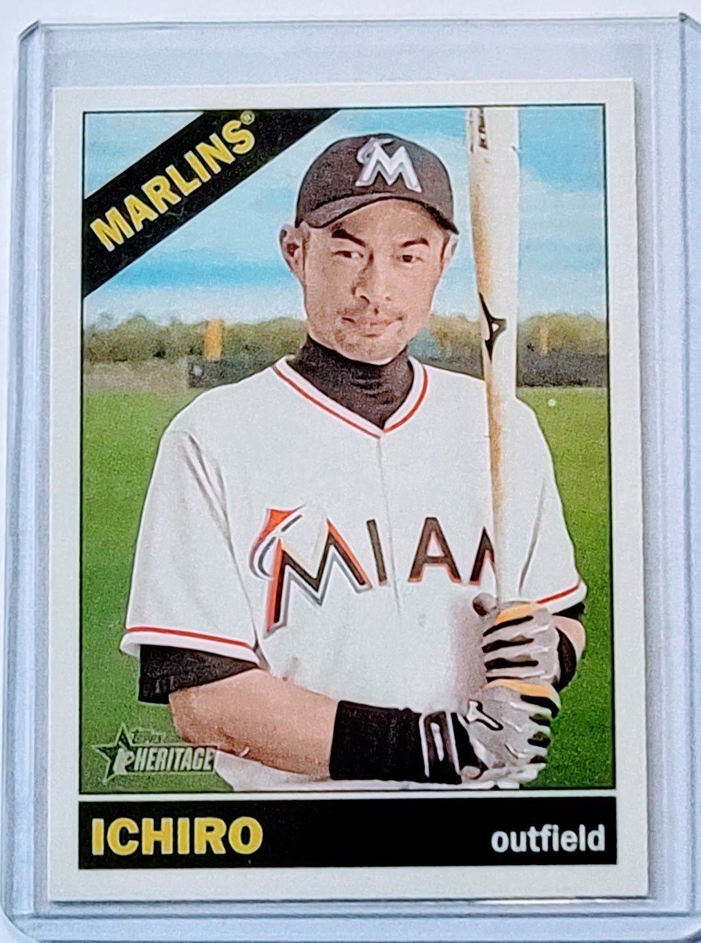 2015 Topps Heritage Ichiro Suzuki Color Swap Baseball Trading Card TPT