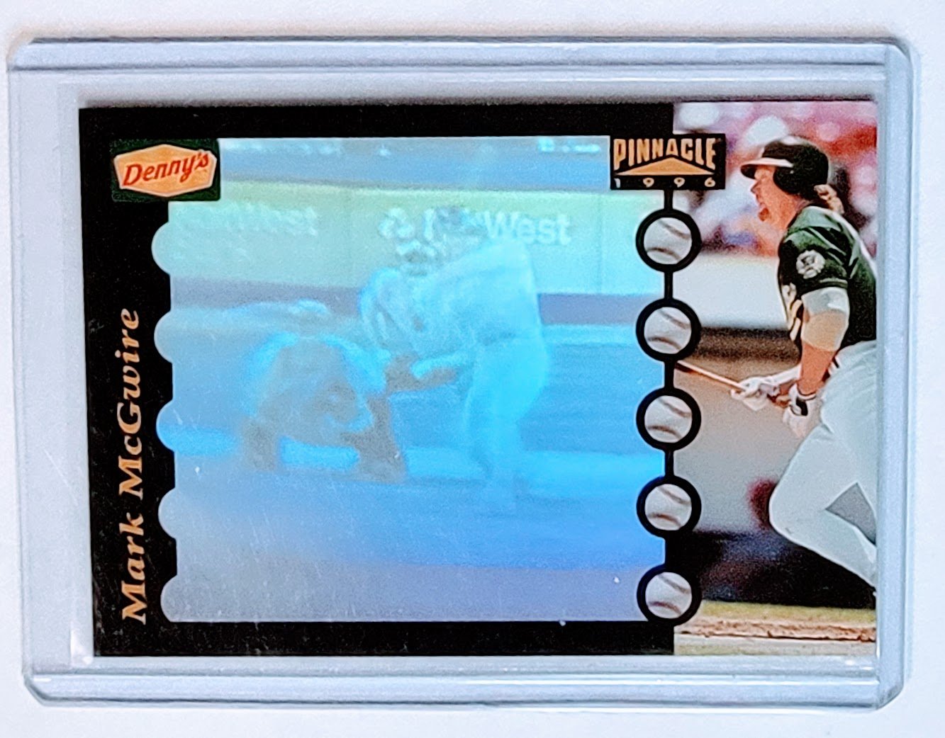 Denny's Mark McGwire Grand Slam Hologram Baseball Trading Card TPTV simple Xclusive Collectibles   