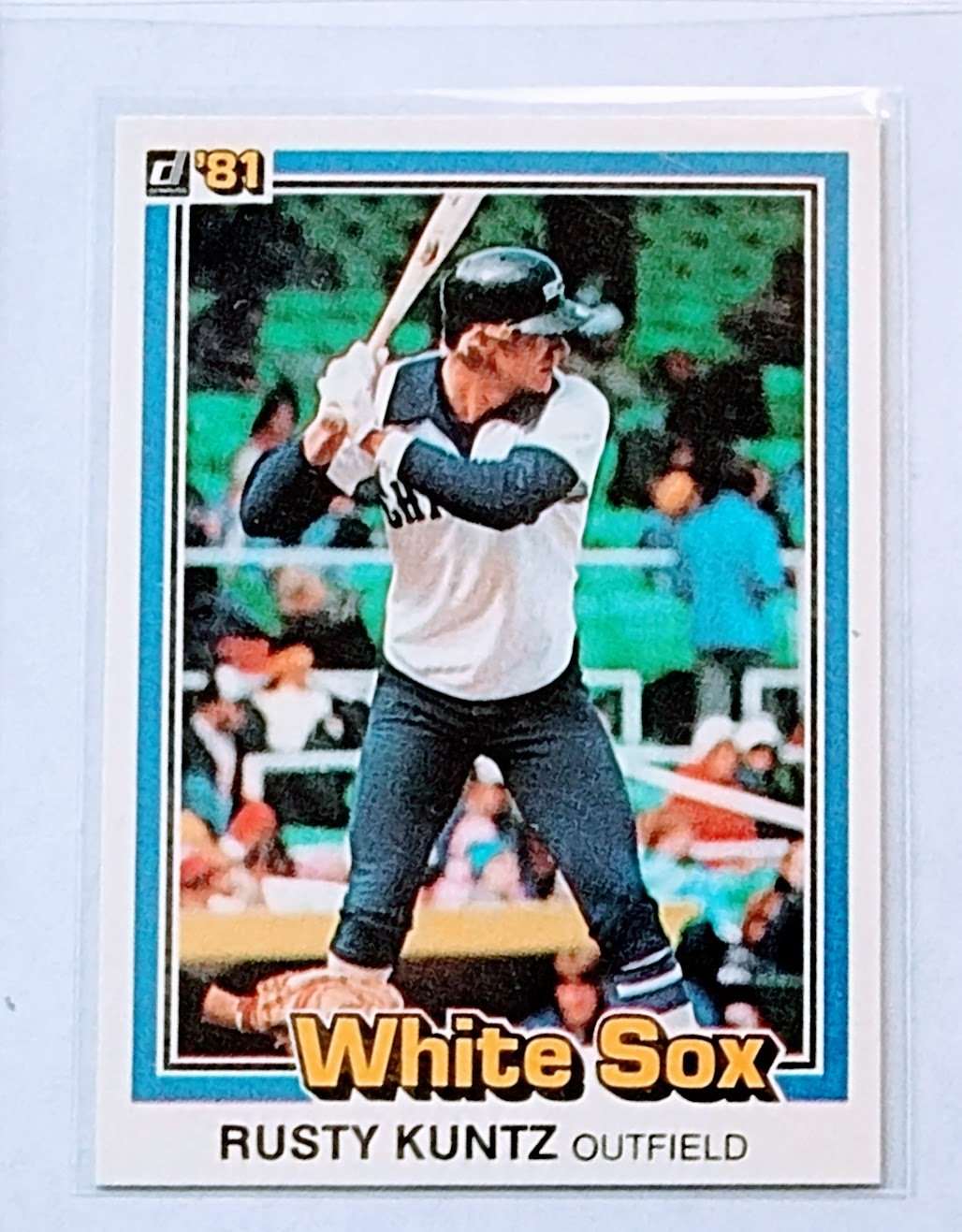 1981 Donruss Rusty Kuntz Baseball Trading Card TPTV simple Xclusive Collectibles