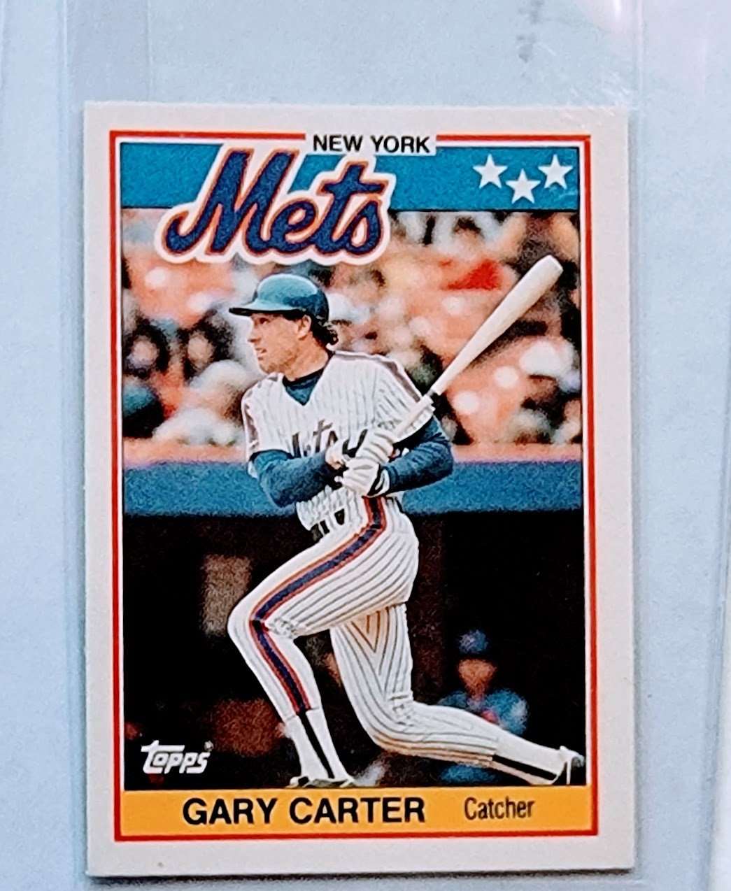 1988 Topps UK Minis Gary Carter MLB Baseball Trading Card TPTV simple Xclusive Collectibles
