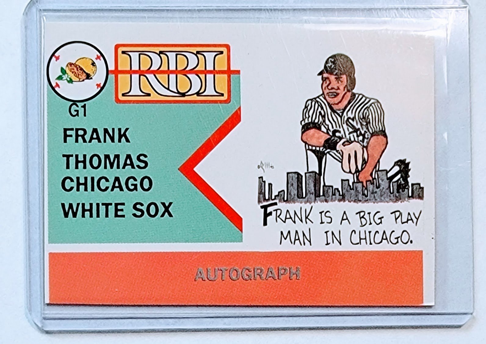 1993 Frank Thomas RBI Promo Card TPTV simple Xclusive Collectibles