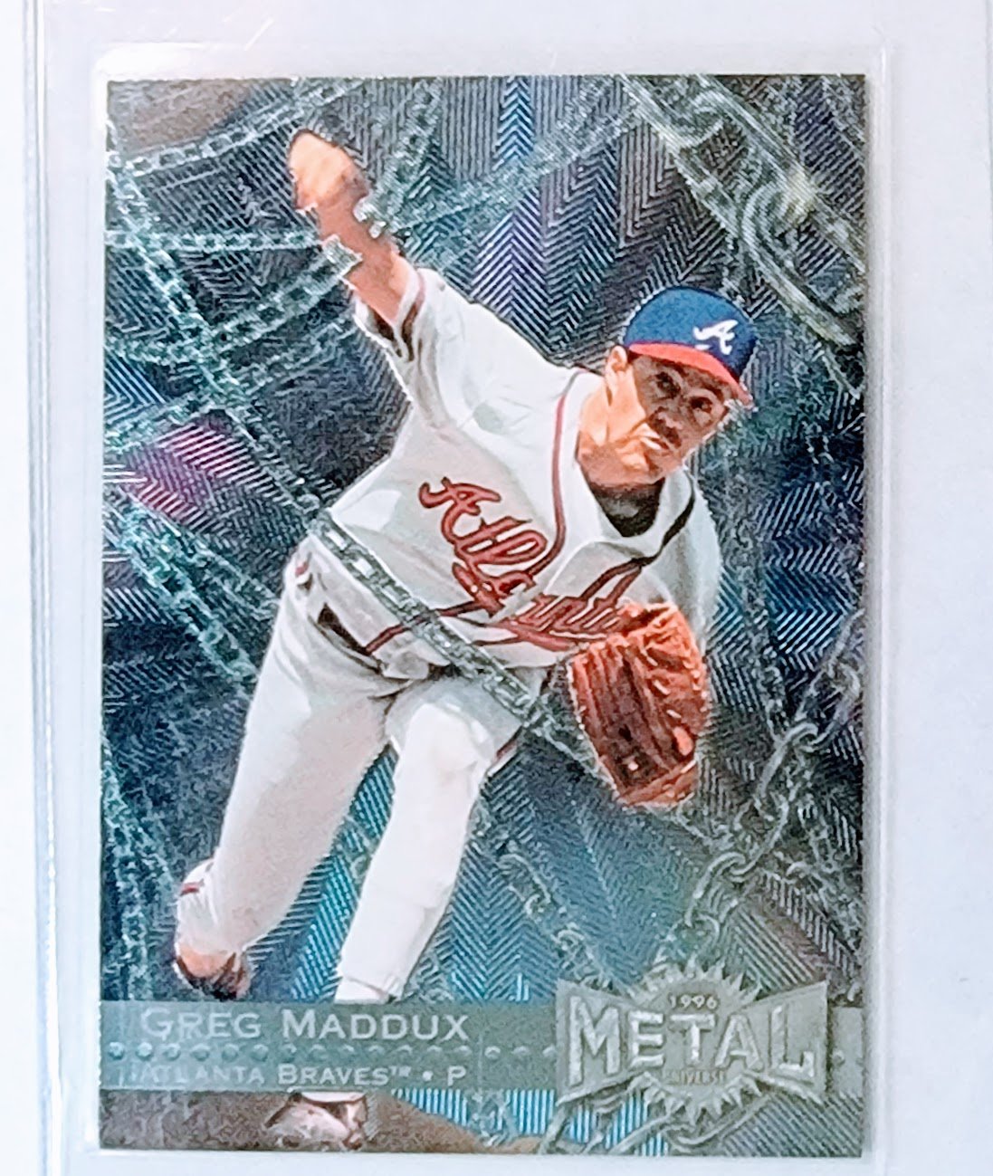 1996 Fleer Metal Greg Maddux Baseball Trading Card TPTV simple Xclusive Collectibles