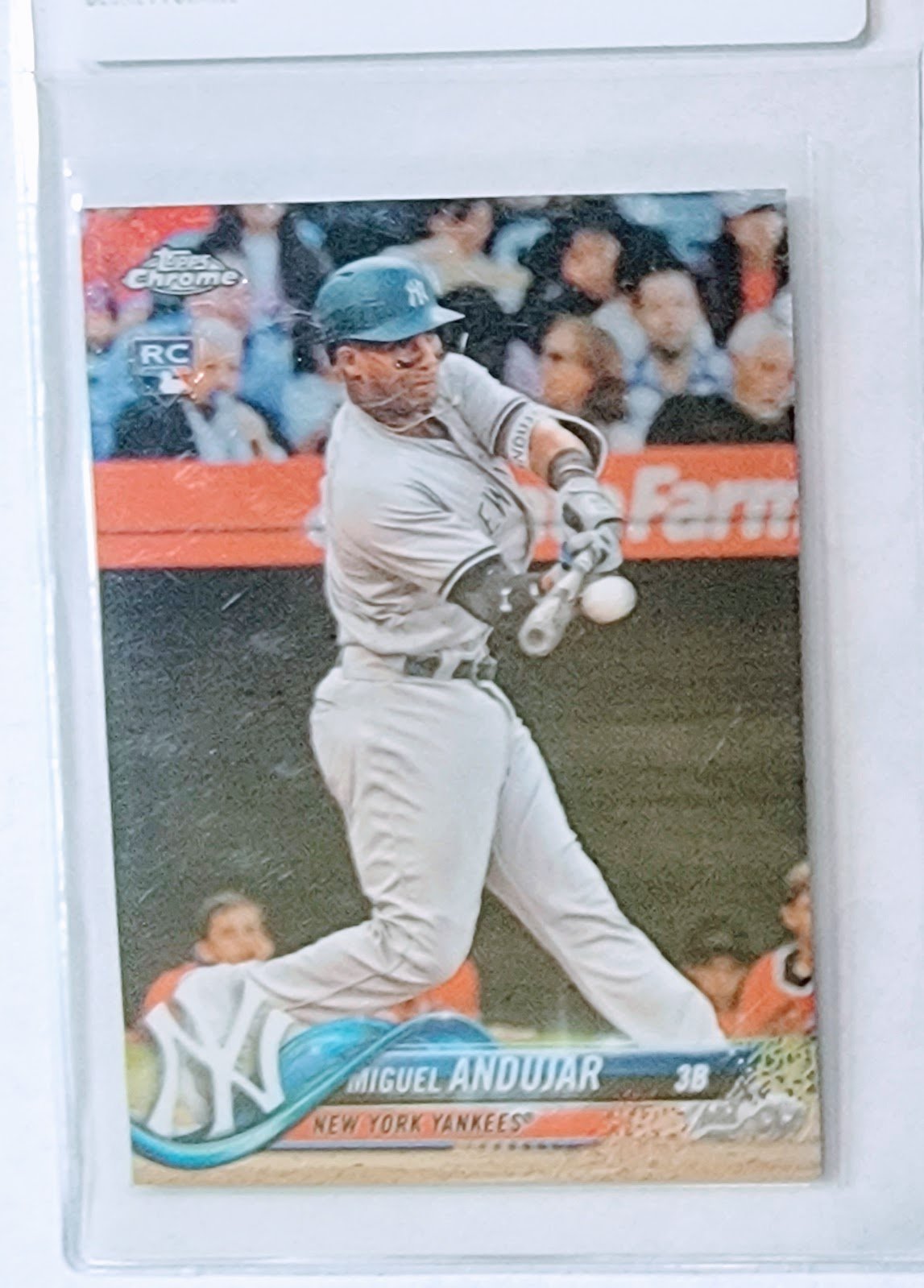2018 Topps Chrome Miguel Andujar Rookie Baseball Trading Card TPTV simple Xclusive Collectibles