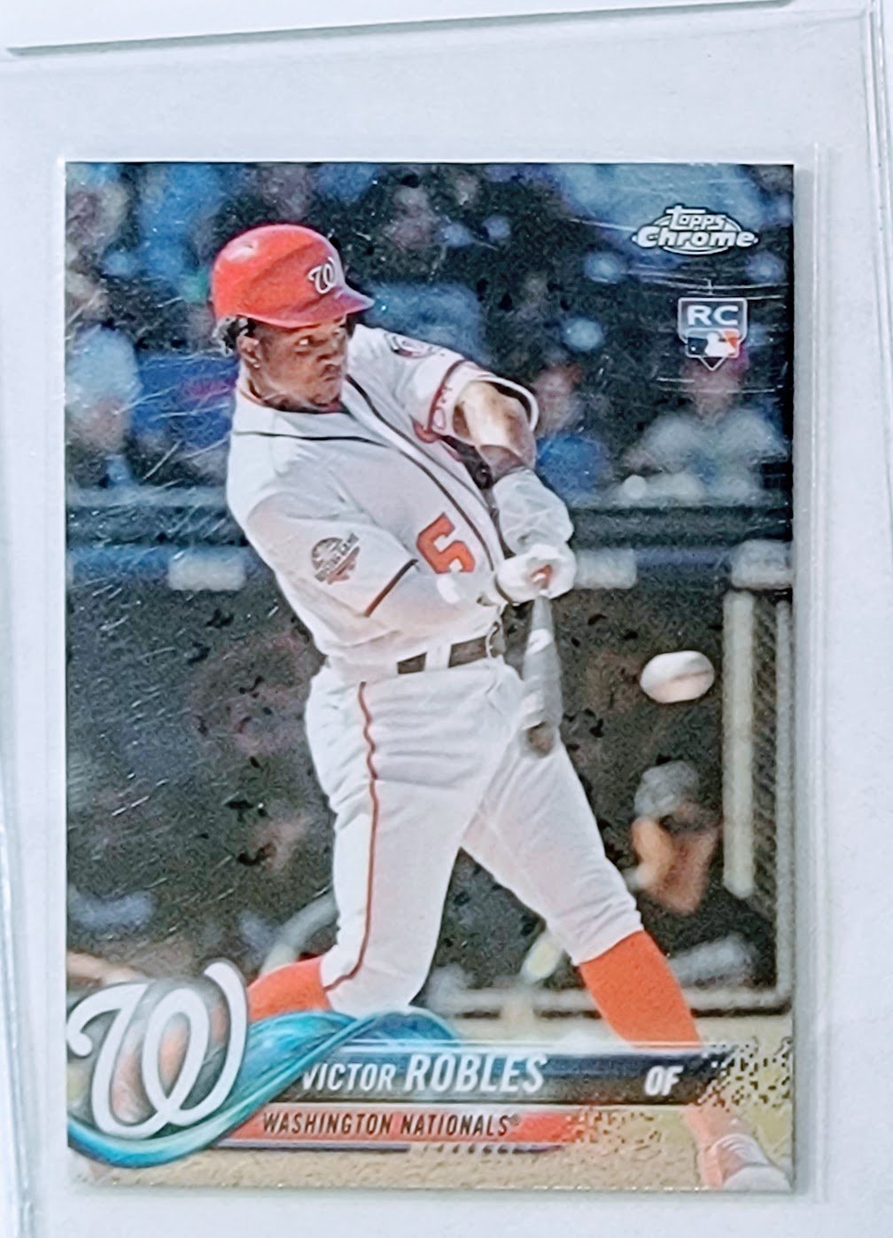 2018 Topps Chrome Update Victor Robles Rookie Baseball Trading Card TPTV simple Xclusive Collectibles