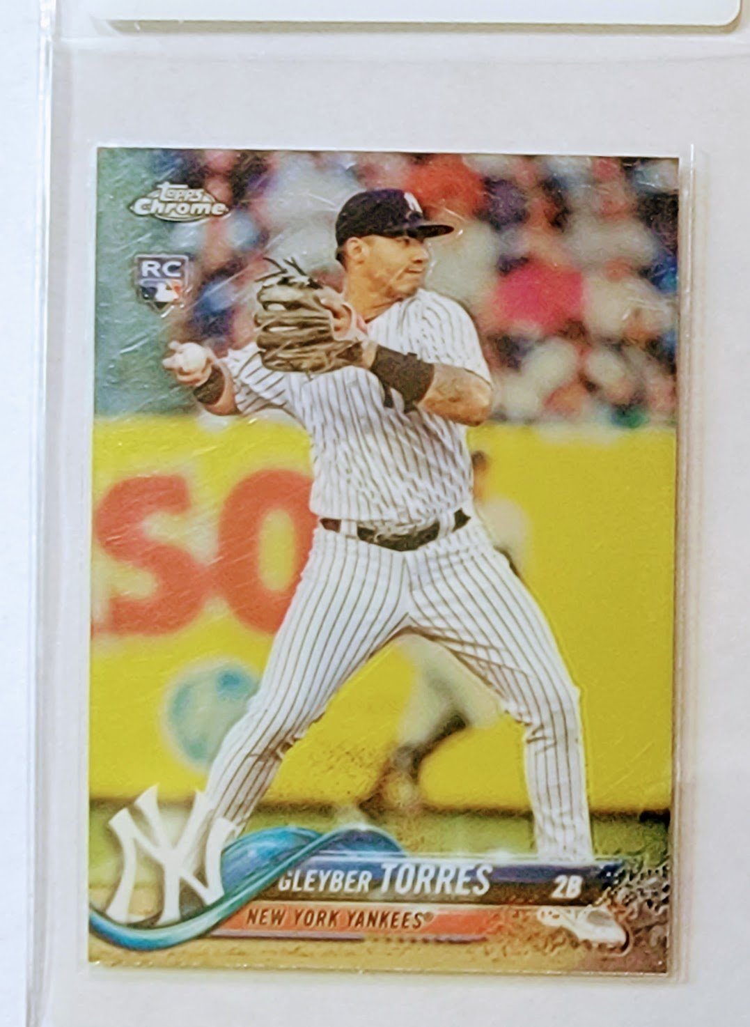 2018 Topps Chrome Update Gleyber Torres Rookie Baseball Trading Card TPTV simple Xclusive Collectibles