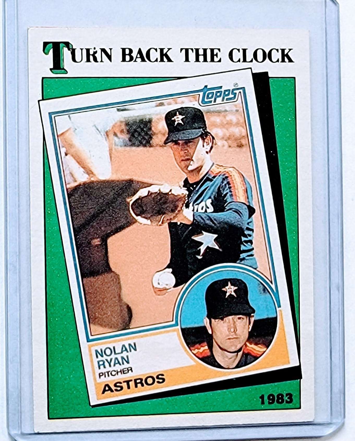 1988 Nolan Ryan Turn Back the Clock Baseball Trading Card, 1ea TPTV simple Xclusive Collectibles