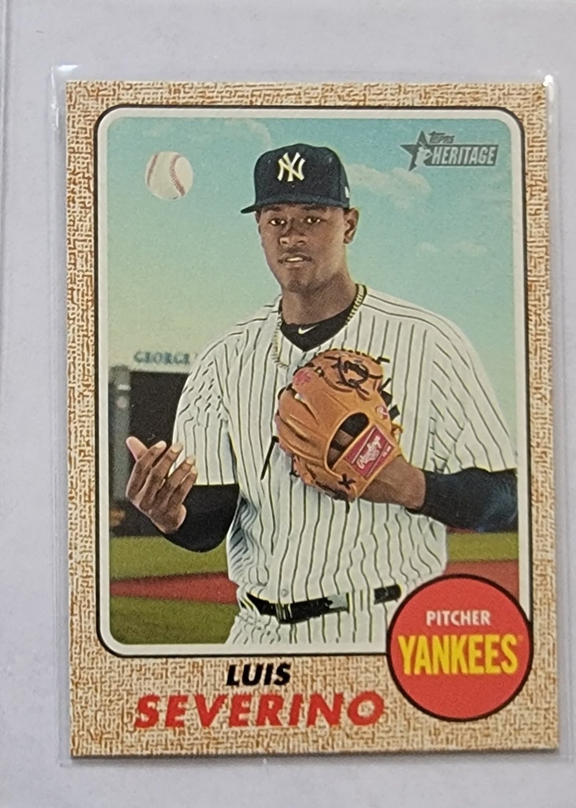2017 Topps Heritage Luis Severino SP Baseball Trading Card TPTV simple Xclusive Collectibles