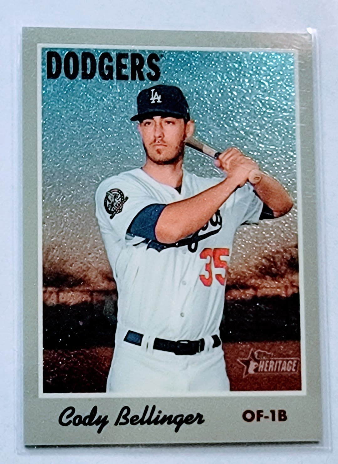 2019 Topps Heritage Cody Bellinger Chrome #'d/999 Baseball Trading Card TPTV simple Xclusive Collectibles