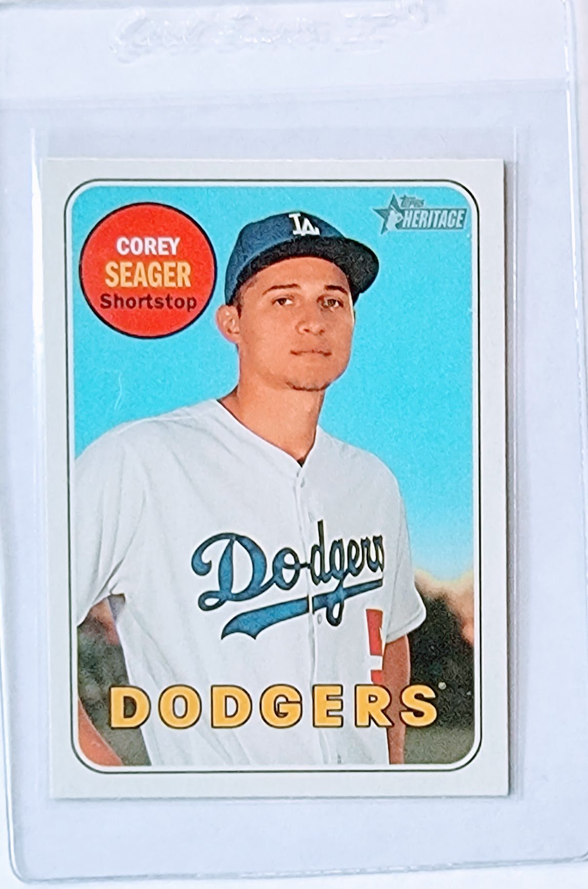 2018 Topps Heritage Corey Seager Baseball Trading Card TPTV simple Xclusive Collectibles