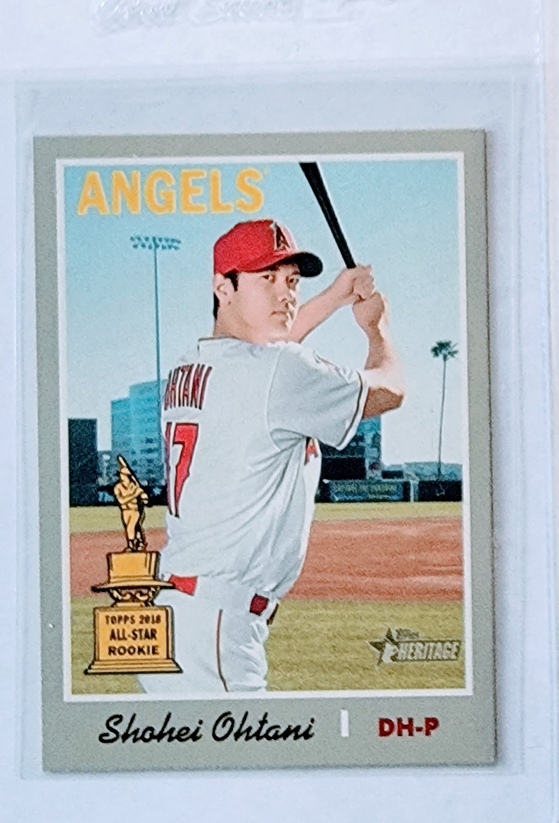 2019 Topps Heritage Shohei Ohtani All Star Rookie Baseball Trading Card TPTV simple Xclusive Collectibles