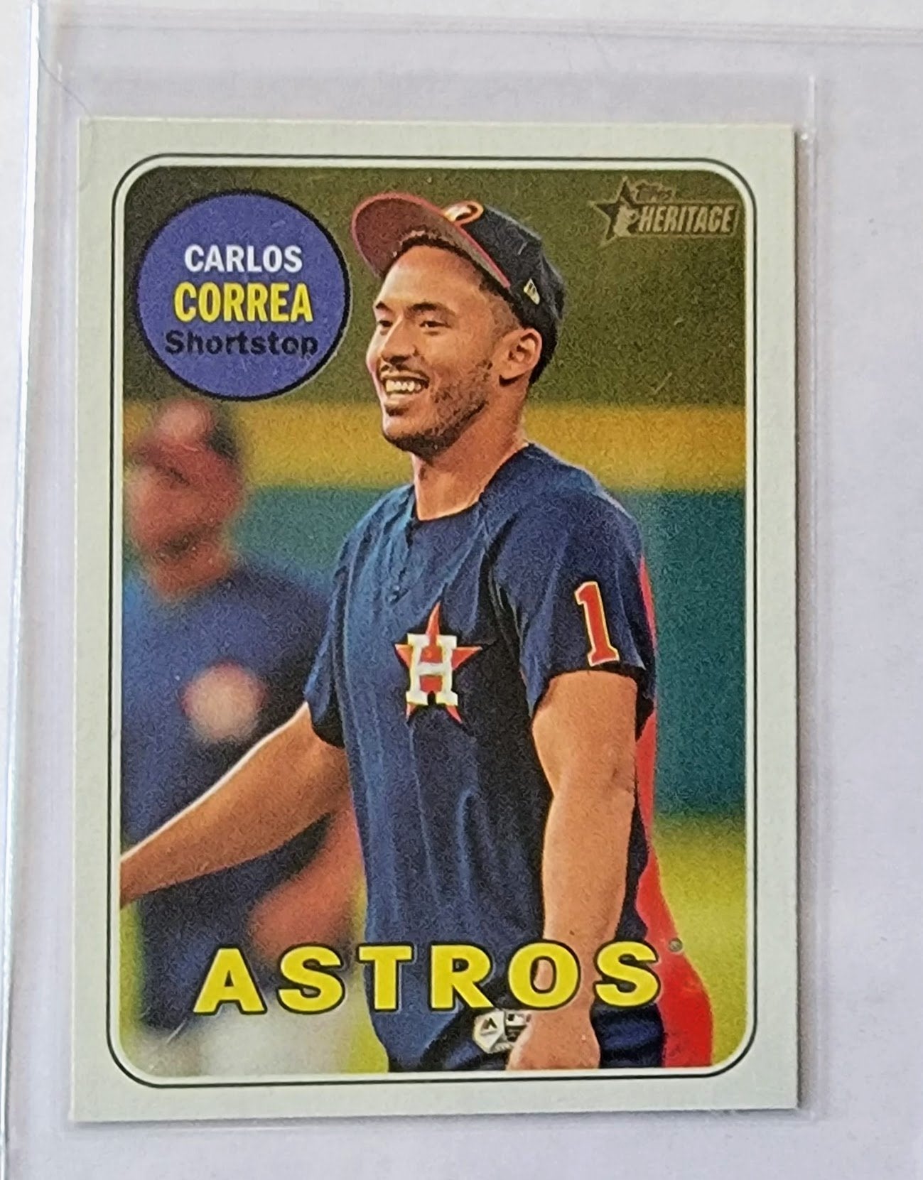 2018 Topps Heritage Carlos Correa Baseball Trading Card TPTV simple Xclusive Collectibles