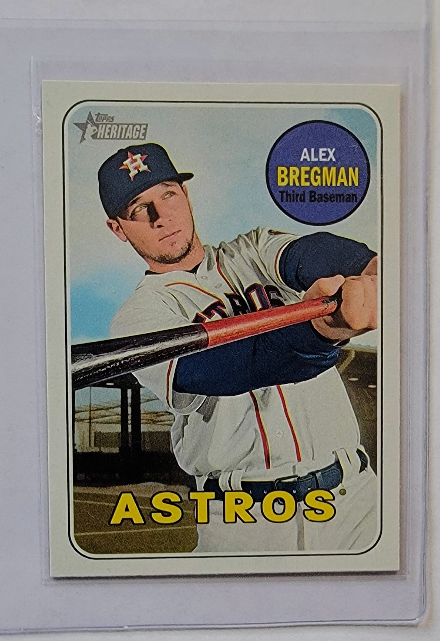 2018 Topps Heritage Alex Bregman Baseball Trading Card TPTV simple Xclusive Collectibles