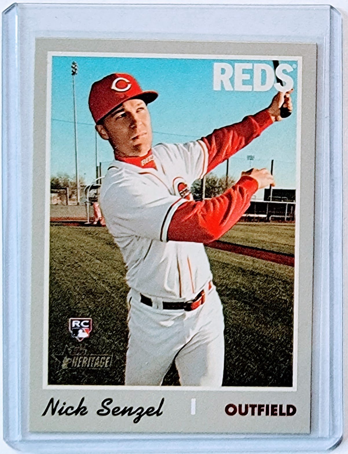 2019 Topps Heritage Nick Senzel Rookie Baseball Trading Card TPTV simple Xclusive Collectibles