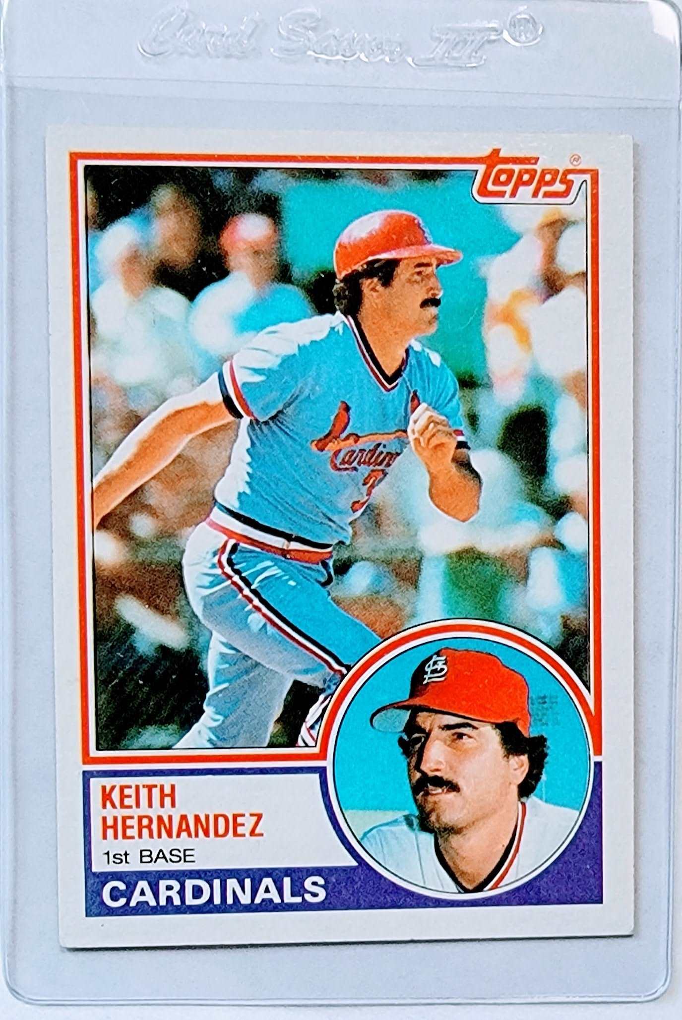 1983 Topps Keith Hernandez Baseball Trading Card TPTV simple Xclusive Collectibles