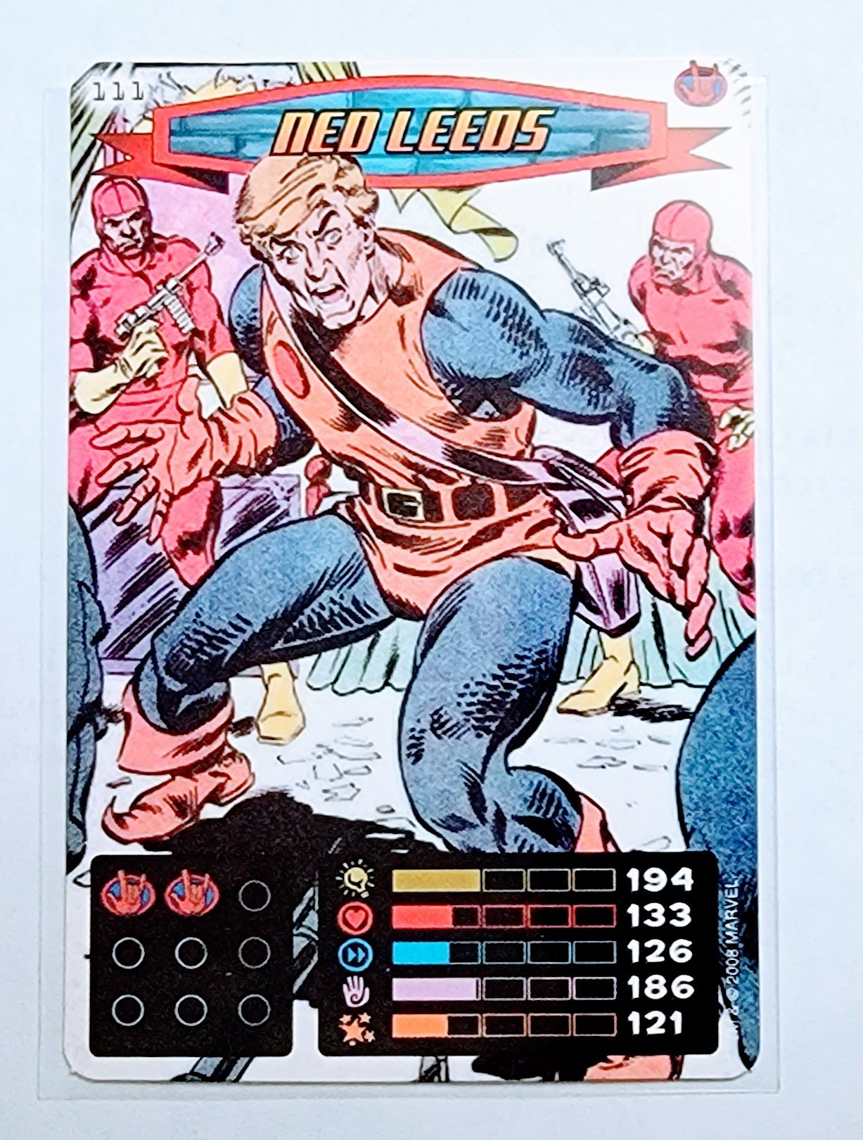 2008 Spiderman Heroes and Villains Ned Leeds #111 Marvel Booster Trading Card UPTI simple Xclusive Collectibles