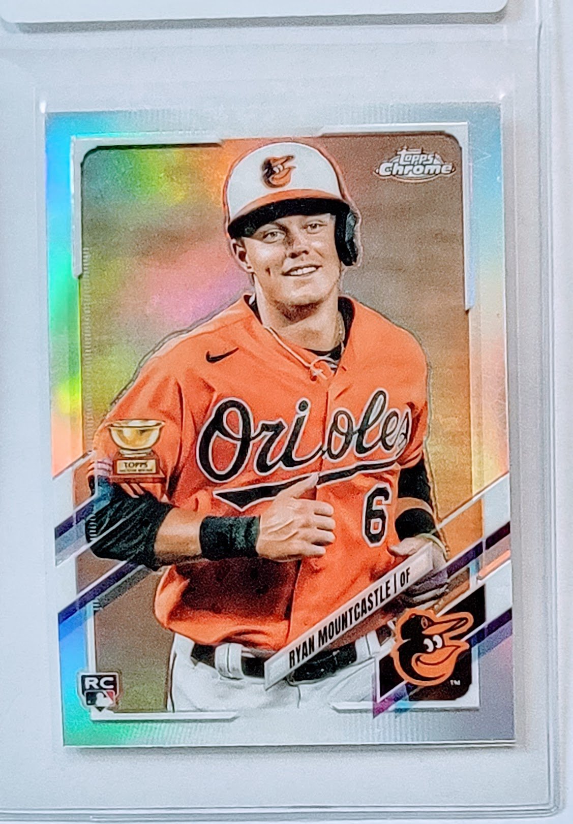2021 Topps Chrome Ryan Mountcastle All Star Rookie Refractor Baseball Trading Card TPTV simple Xclusive Collectibles