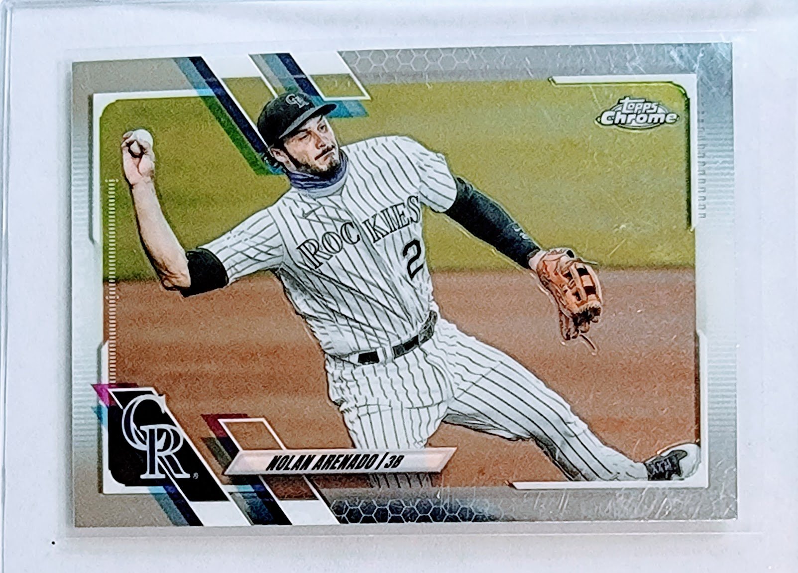 2021 Topps Chrome Nolan Arenado Baseball Trading Card TPTV simple Xclusive Collectibles