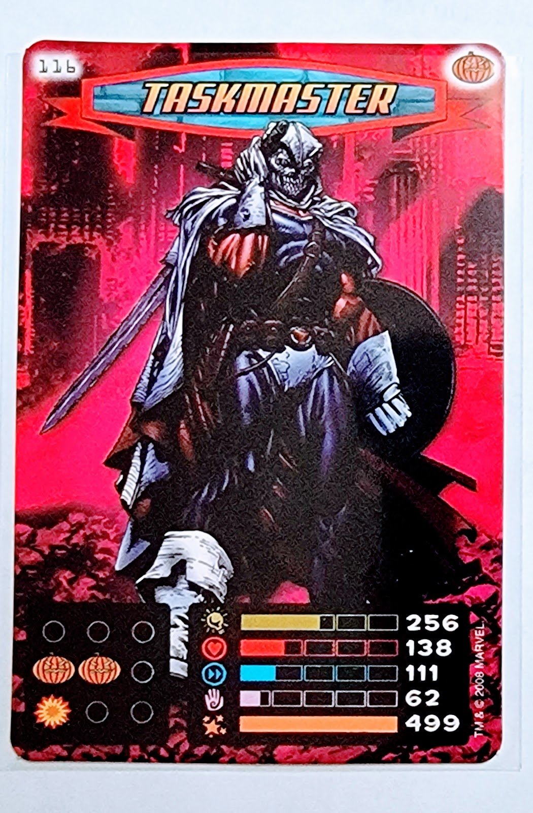 2008 Spiderman Heroes and Villains Taskmaster #116 Marvel Booster Trading Card UPTI simple Xclusive Collectibles
