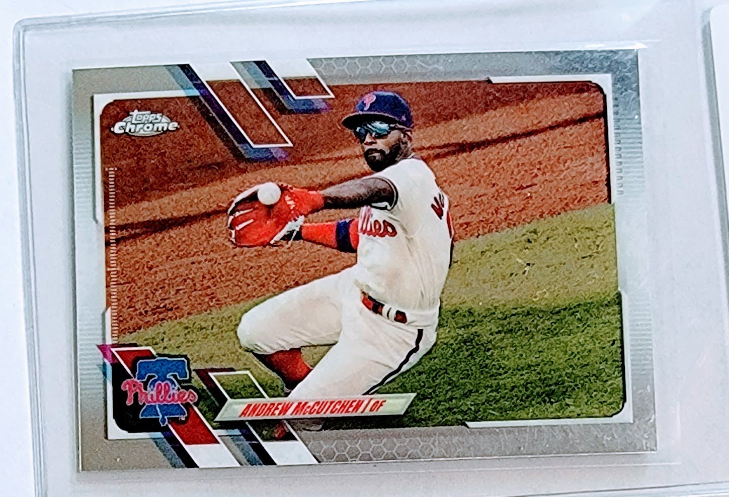 2021 Topps Chrome Andrew McCutchen Baseball Trading Card TPTV simple Xclusive Collectibles