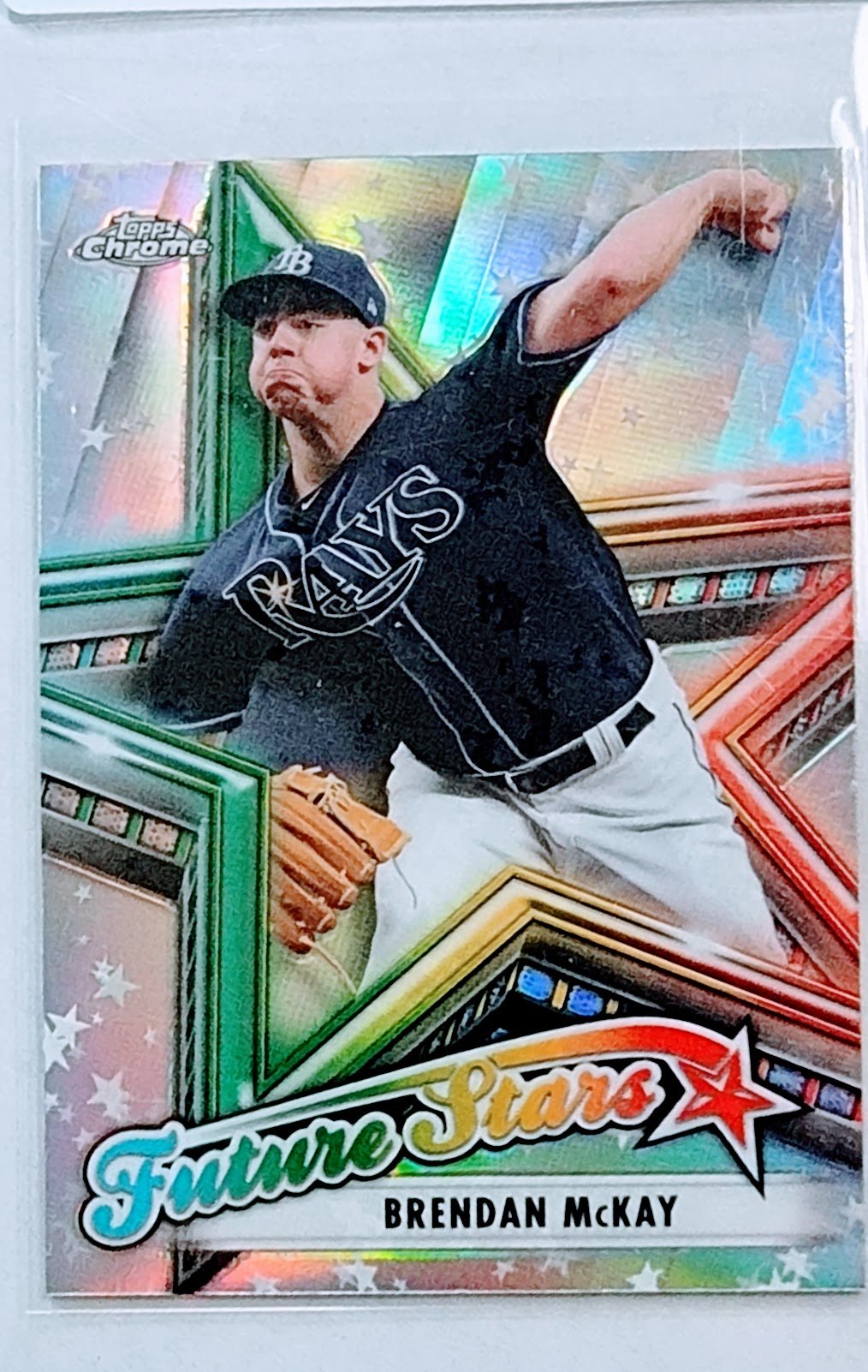 2019 Topps Chrome Brendan McKay Future Stars Refractor Baseball Card AVM1 simple Xclusive Collectibles