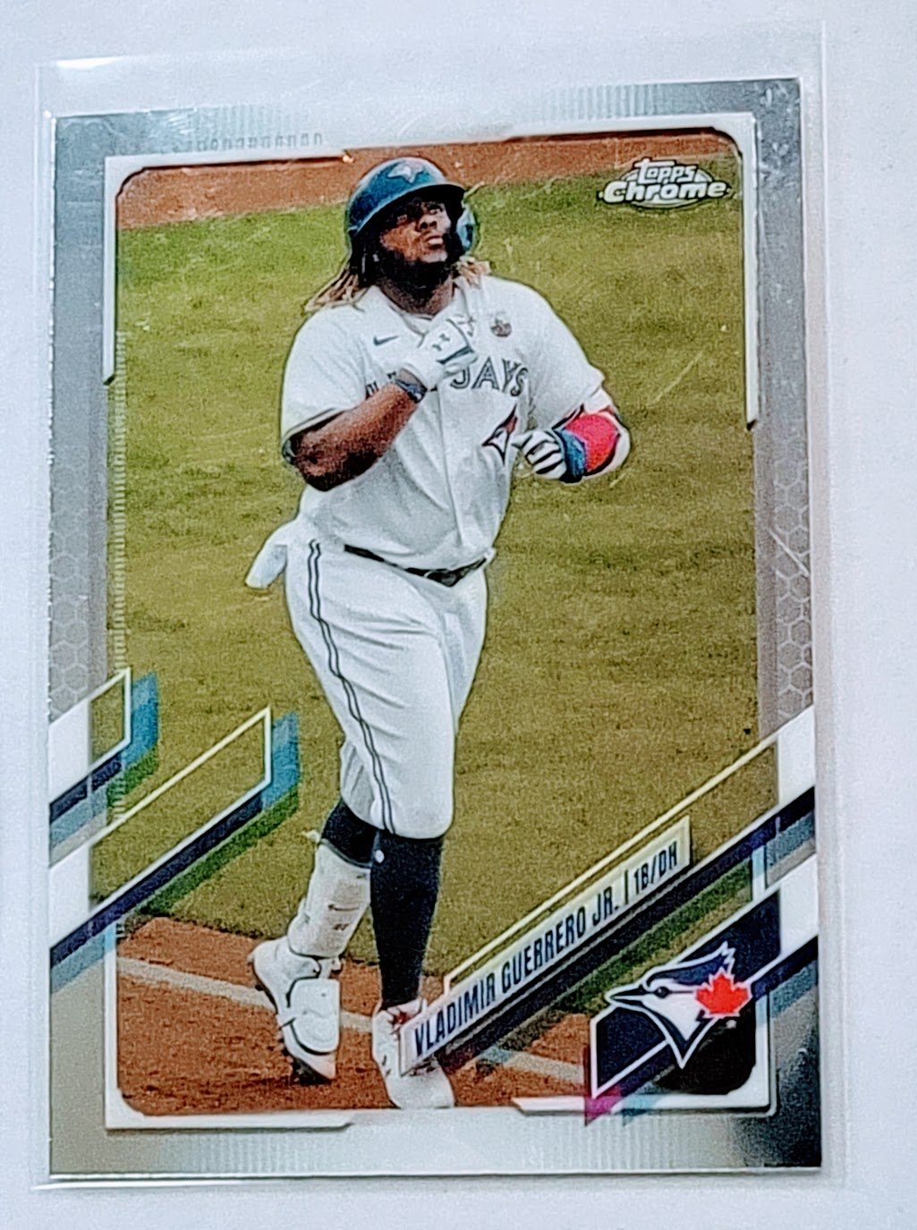 2021 Topps Chrome Vladimir Guerrero Jr Baseball Trading Card TPTV simple Xclusive Collectibles