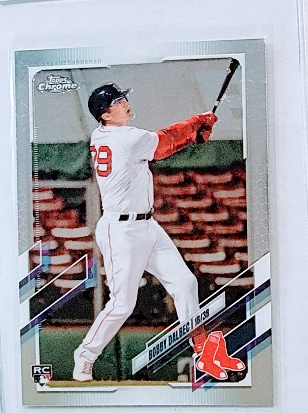 2021 Topps Chrome Bobby Dalbec Rookie Baseball Trading Card TPTV simple Xclusive Collectibles