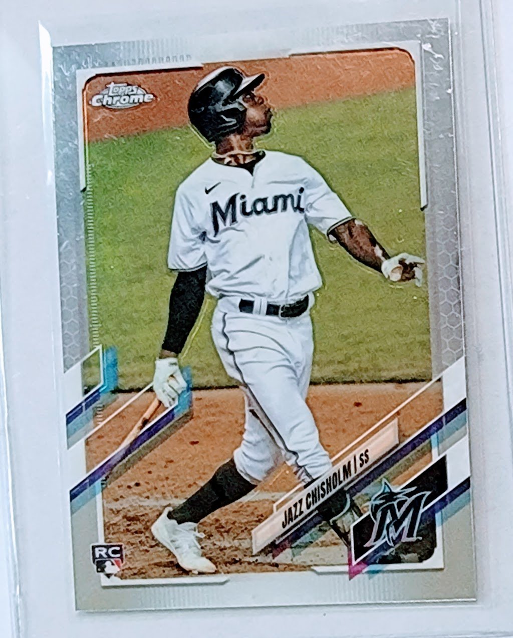 2021 Topps Chrome Jazz Chisolm Rookie Baseball Trading Card TPTV simple Xclusive Collectibles