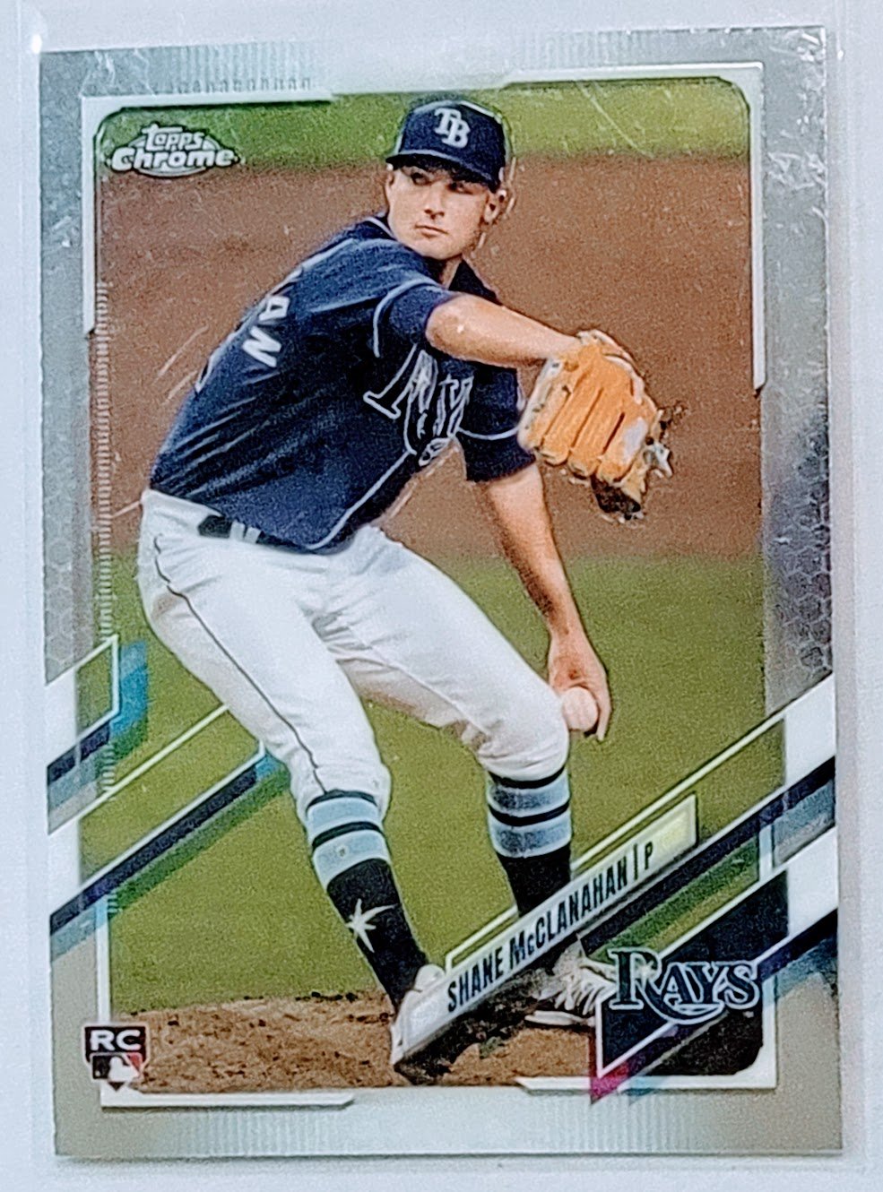 2021 Topps Chrome Shane McClanahan Rookie Baseball Trading Card TPTV simple Xclusive Collectibles