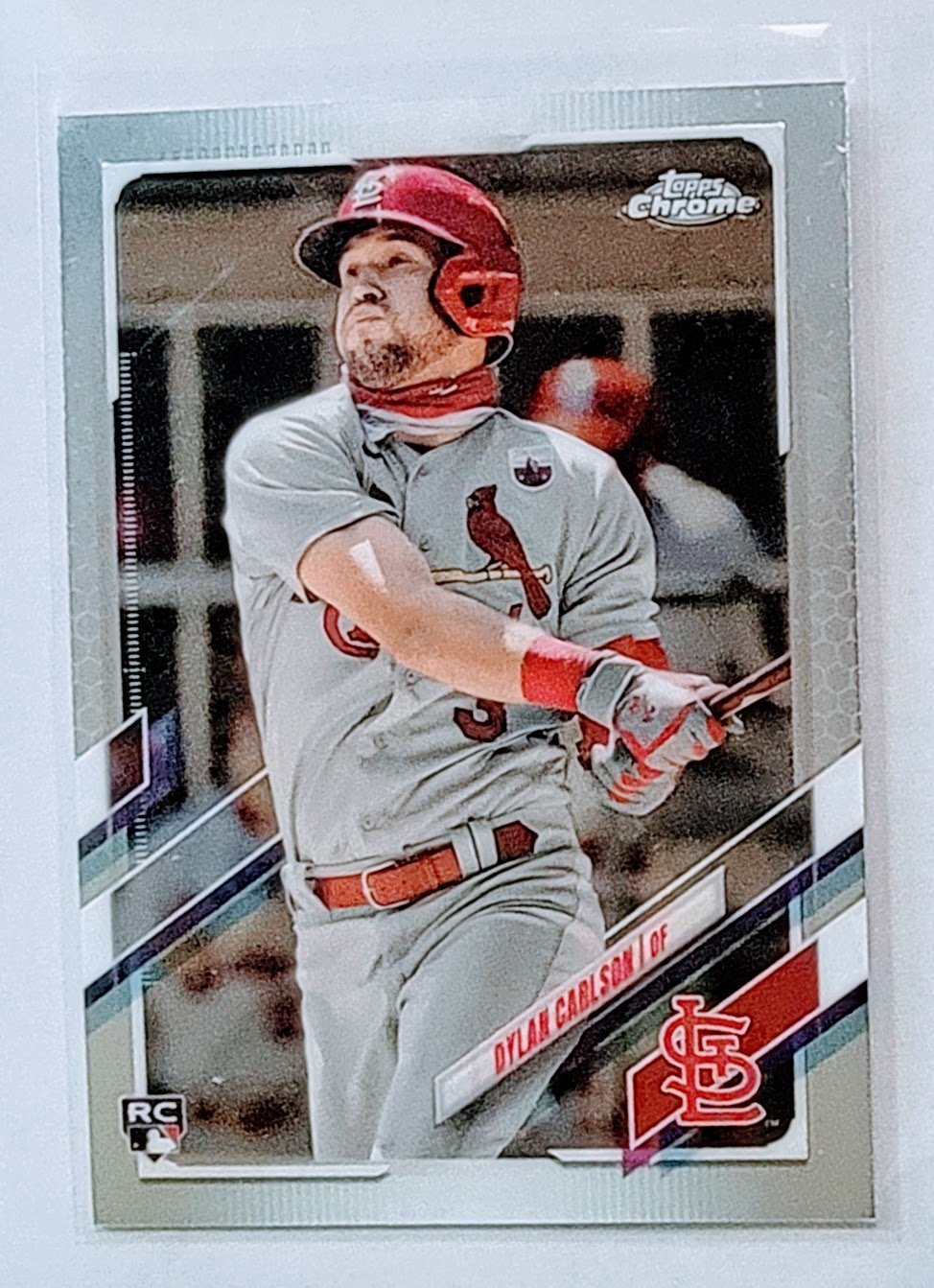 2021 Topps Chrome Dylan Carlson Rookie Baseball Trading Card TPTV simple Xclusive Collectibles