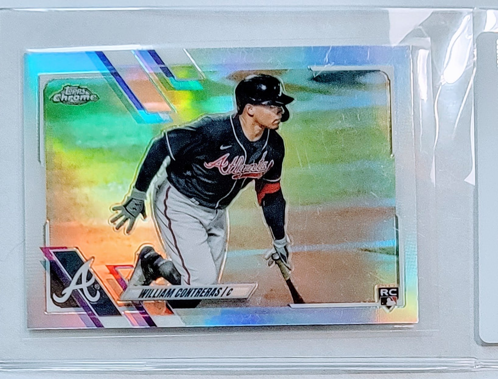 2021 Topps Chrome William Contreras Refractor Baseball Trading Card TPTV simple Xclusive Collectibles